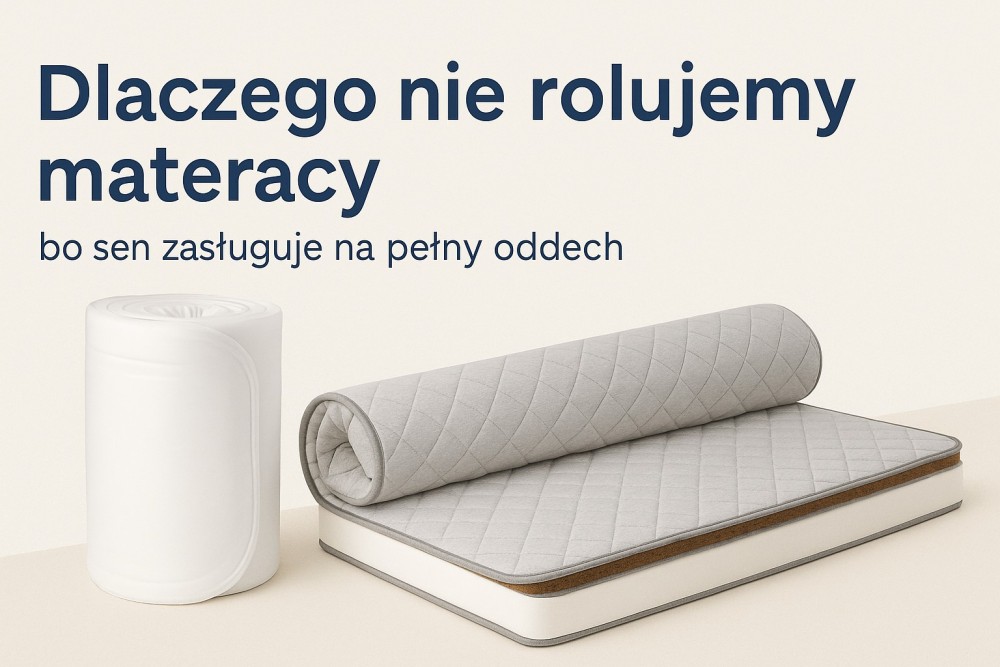 Dlaczego nie rolujemy materacy – bo sen zasługuje na pełny oddech
